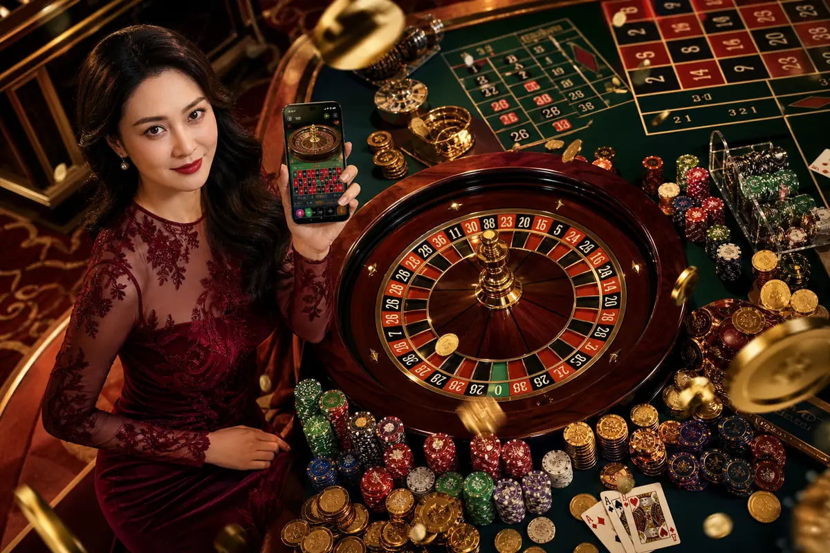 rm711 Casino live baccarat table